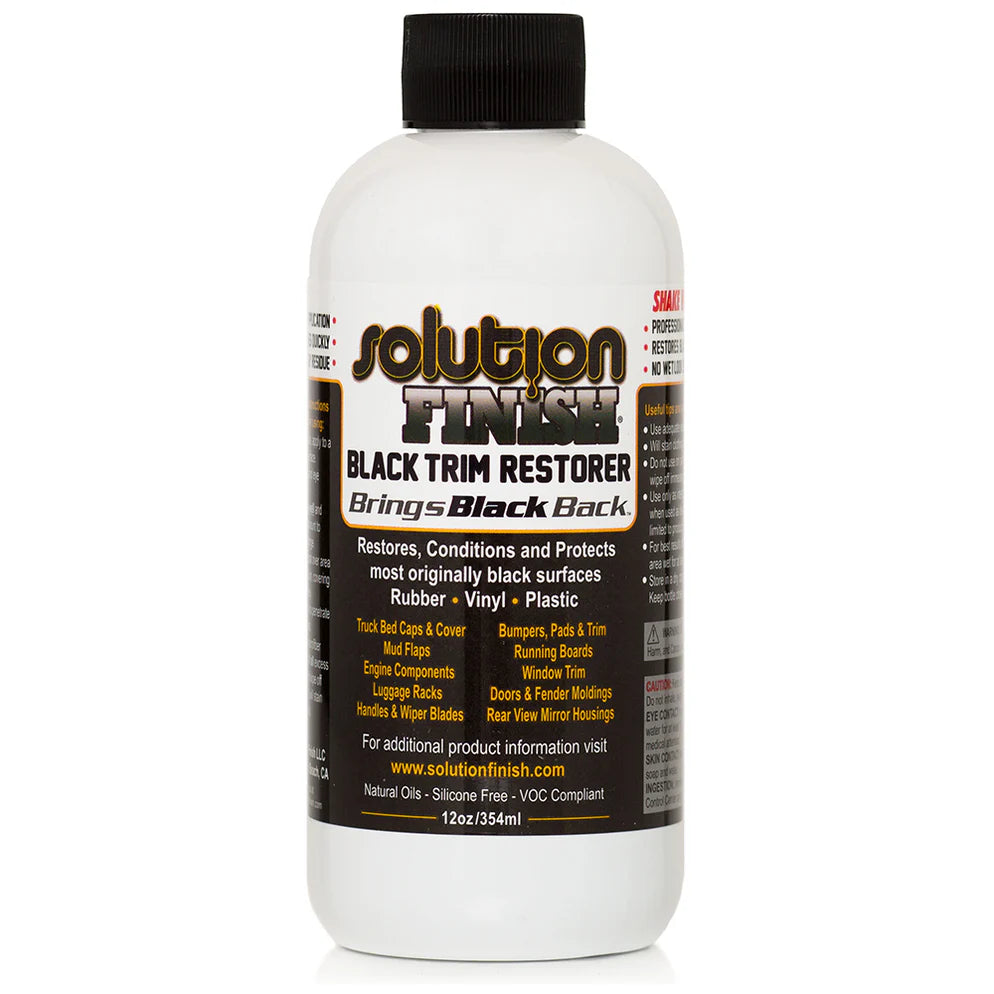 Solution Finish Trim Restorer - 12 oz Black