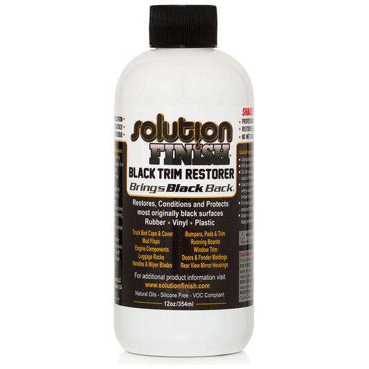 Solution Finish Trim Restorer - 12 oz Black