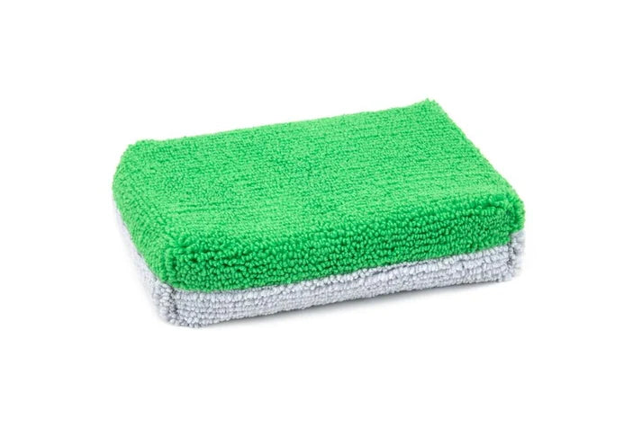 Thin [Saver Applicator] Terry Microfiber Coating Applicator Sponge with Plastic Barrier, QTY 1